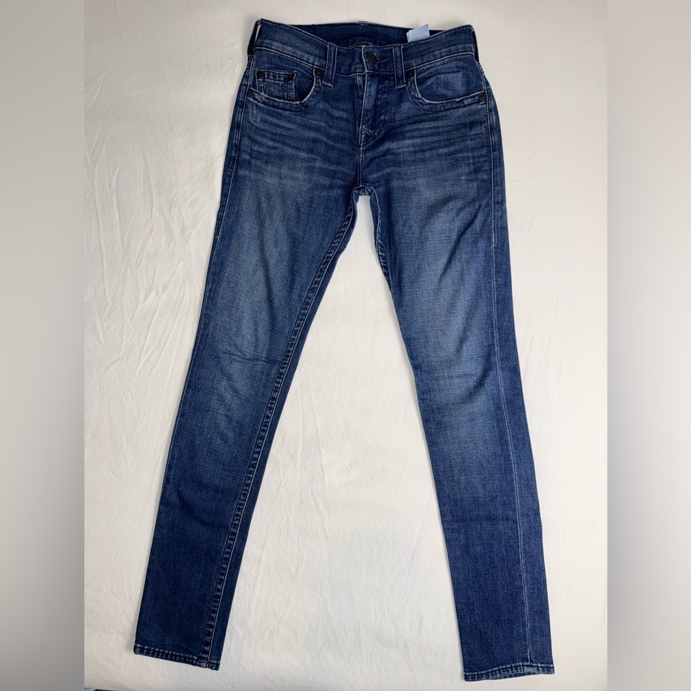 Men’s True Religion Rocco Relaxed Skinny Jeans Size 28 (Stretch)